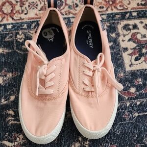 Sperry Women's Pink Canvas Sneakers